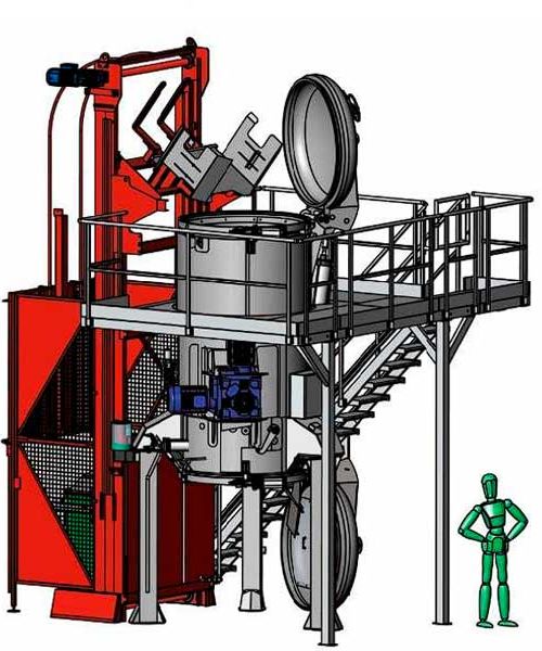 Máquina para el tratamiento de residuos peligrosos T2000